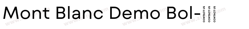 Mont Blanc Demo Bol字体转换